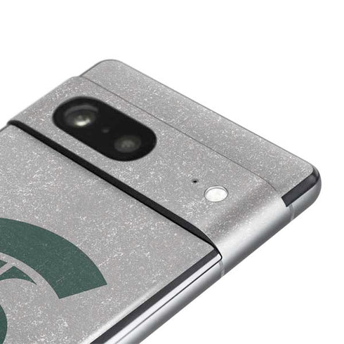 Michigan State University Grey Spartans Logo Pixel Skins